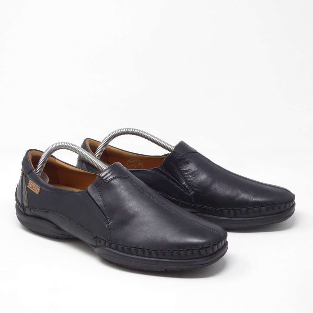 Pikolinos Mens San Telmo M1d-6032 Slip On Shoes Black Leather Loafers 41 / 7.5-8